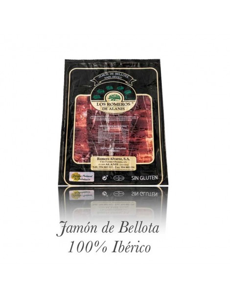 JAMÓN DE BELLOTA 100% IBÉRICO LONCHEADO